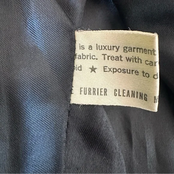 Vintage Black Faux Fur Coat by Rosewin - Picture 8 of 12